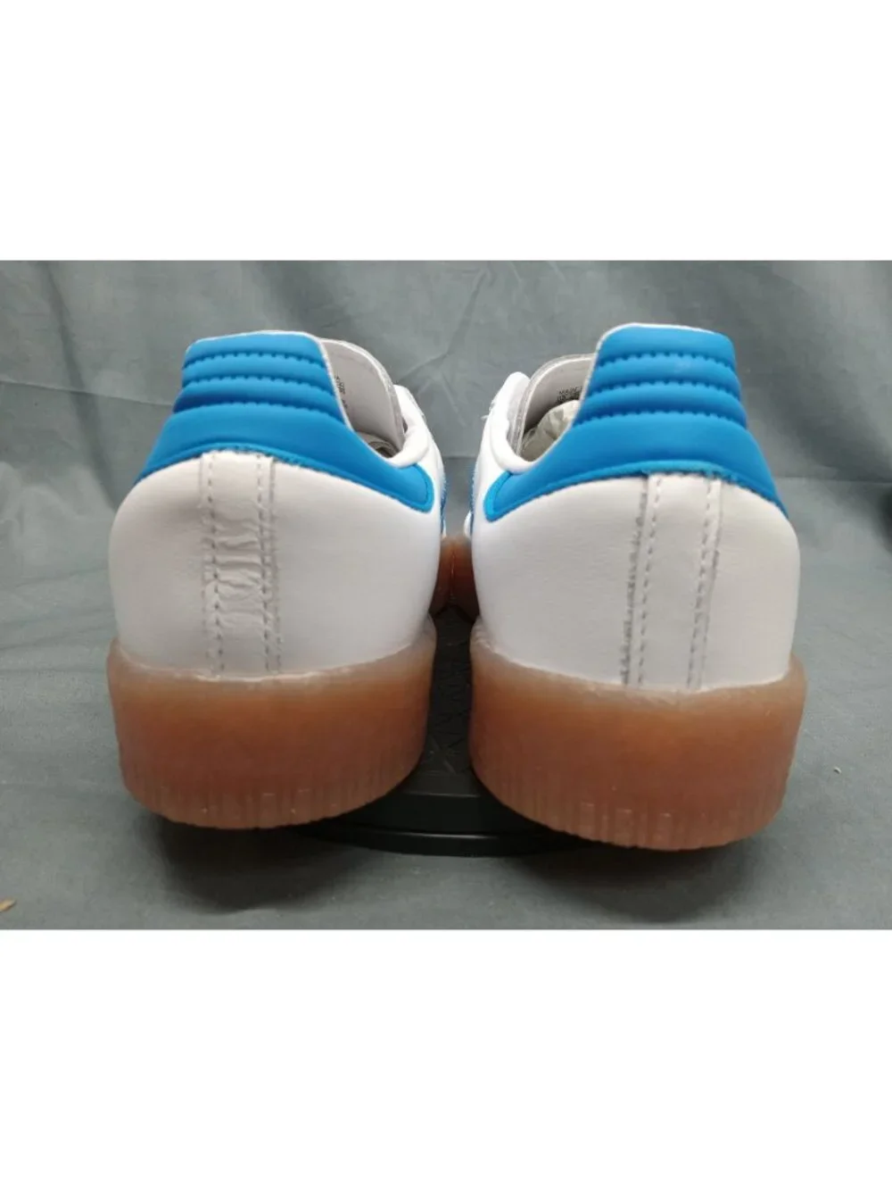 Adidas Samba OG J Sneaker JQ1236 Cloud White Bright Blue Boys Size 4 NEW NO BOX!
